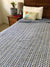 Blue Wave Kantha Quilt / Bedspread