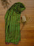 Emerald Green Kantha Silk Sari Scarf